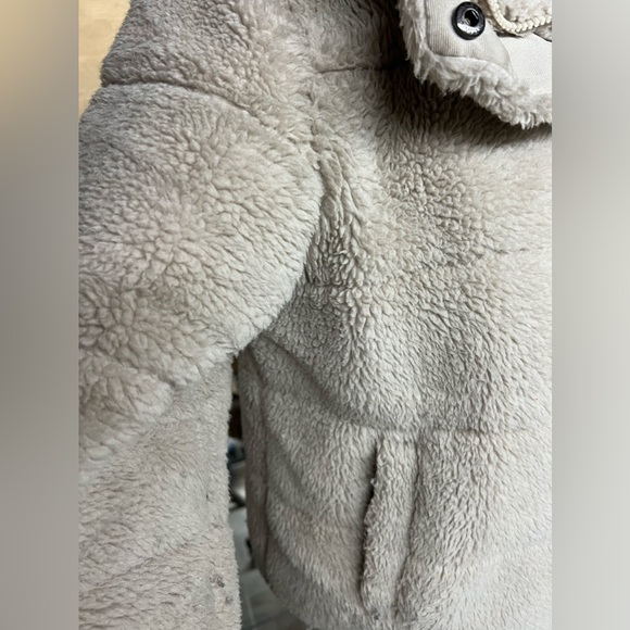 Women’s Sherpa Teddy fur jacket coat puffer for winter or fall shearling - Picture 8 of 11